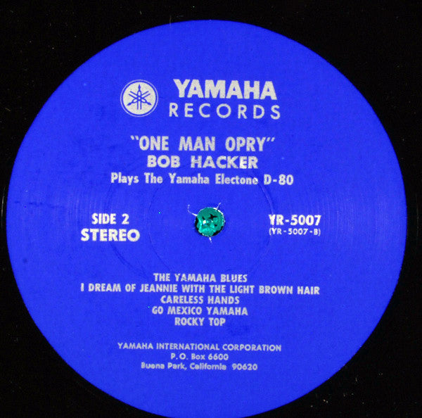 Bob Hacker - "One Man Opry" Bob Hacker Plays The Yamaha Electone D-80 (VINYL) | Near Mint (NM) Excellent (EX)-Music History