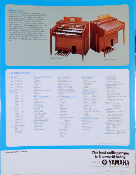 Bob Hacker - "One Man Opry" Bob Hacker Plays The Yamaha Electone D-80 (VINYL) | Near Mint (NM) Excellent (EX)-Music History
