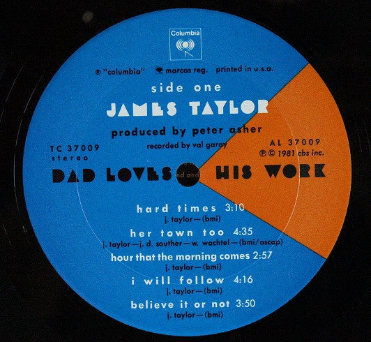 James Taylor (2) - Dad Loves His Work *SANTA MARIA* | Near Mint (NM) Excellent (EX)-Music History