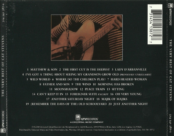 Cat Stevens - The Very Best Of Cat Stevens (CD) | Near Mint (NM) Excellent (EX)-Music History