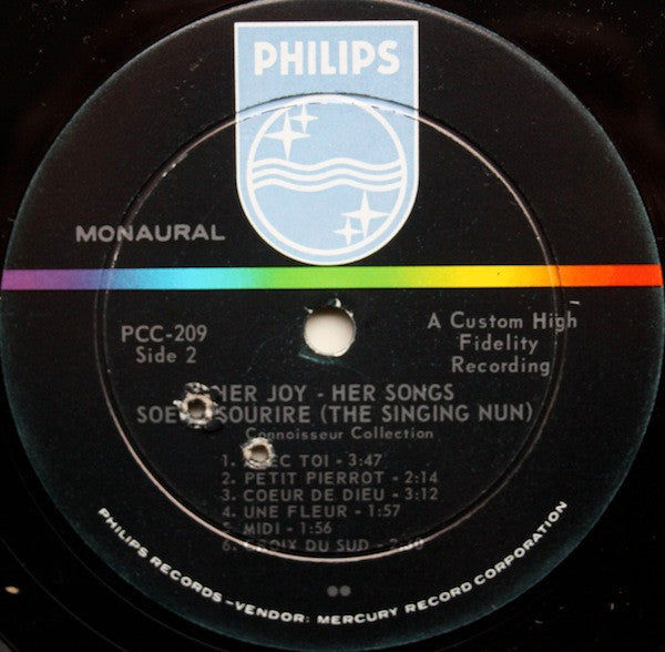 Soeur Sourire - Her Joy Her Songs | Near Mint (NM) Excellent (EX)-Music History