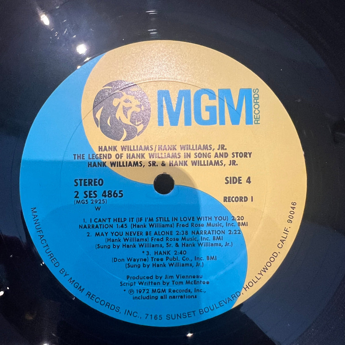 Hank Williams - The Legend Of Hank Williams In Song And Story | Near Mint (NM) Excellent (EX)-Music History