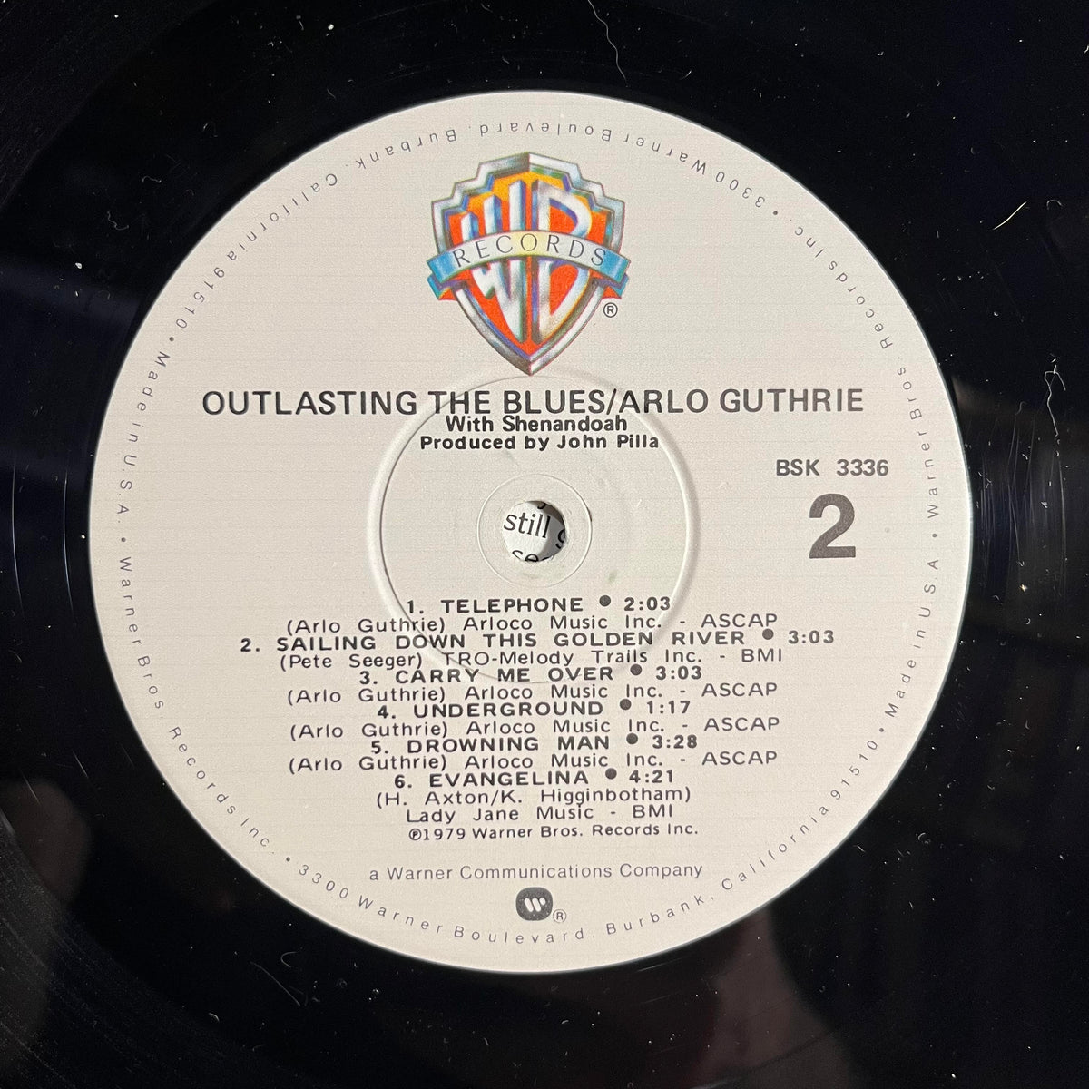 Arlo Guthrie - Outlasting The Blues *WINCHESTER* | Near Mint (NM) Excellent (EX)-Music History