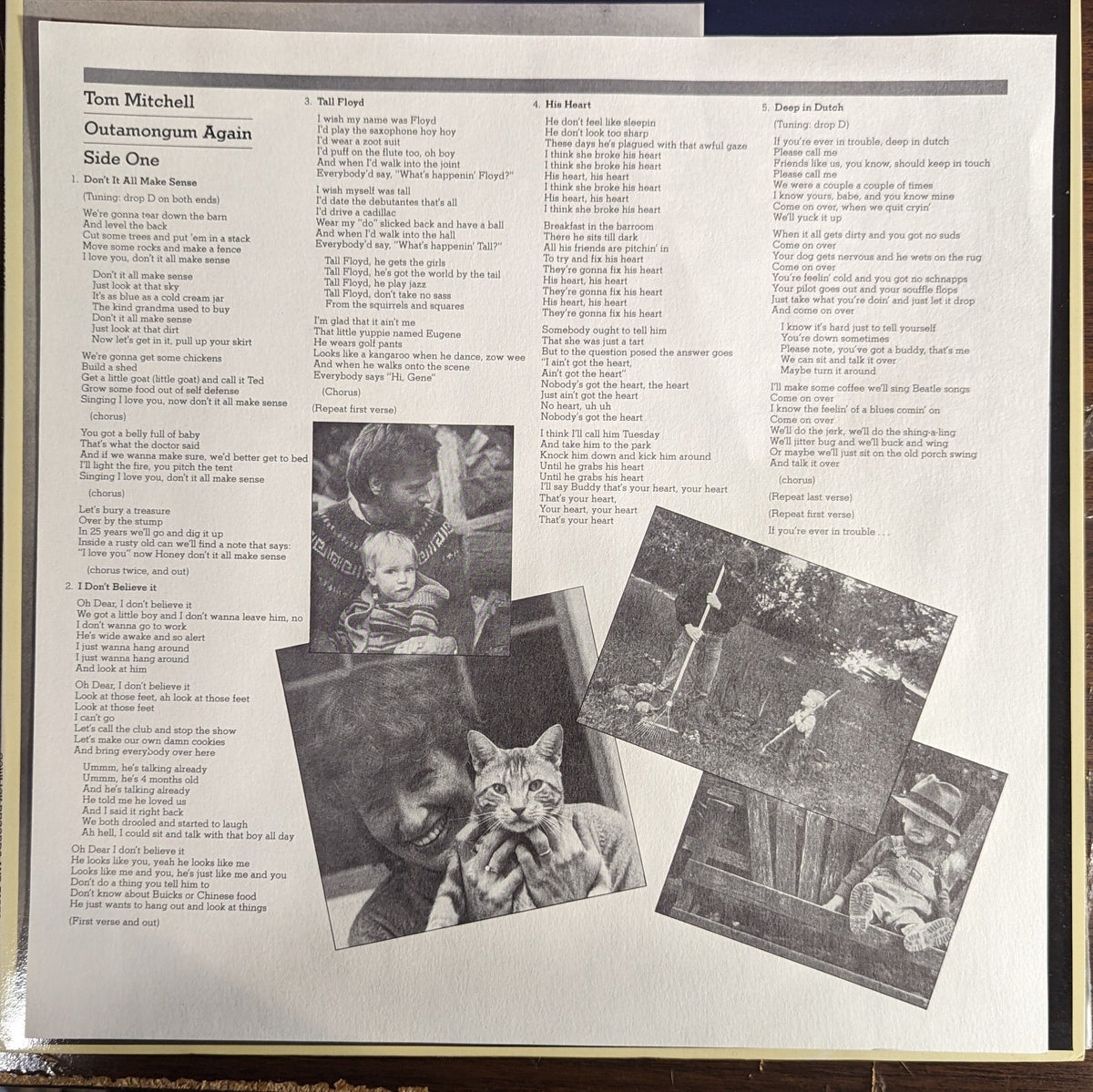 Tom Mitchell (4) - Outamongum Again *SIGNED* | Near Mint (NM) Near Mint (NM)-Music History