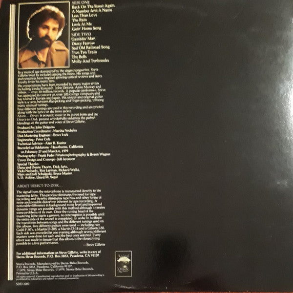 Steve Gillette - Alone... Direct *DIRECT-TO-DISK* | Near Mint (NM) Near Mint (NM)-Music History