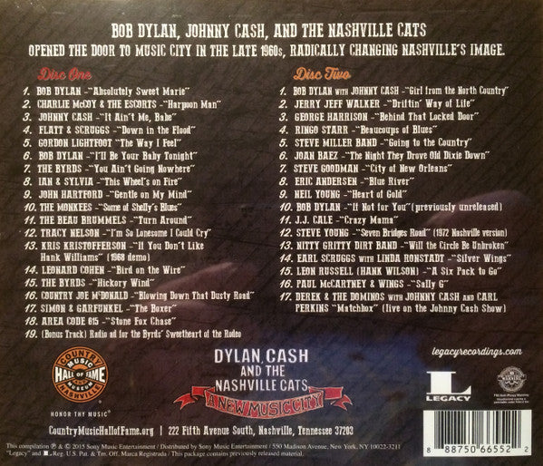 Various - Dylan, Cash And The Nashville Cats - A New Music City (2xCD) | Near Mint (NM) Near Mint (NM)-Music History