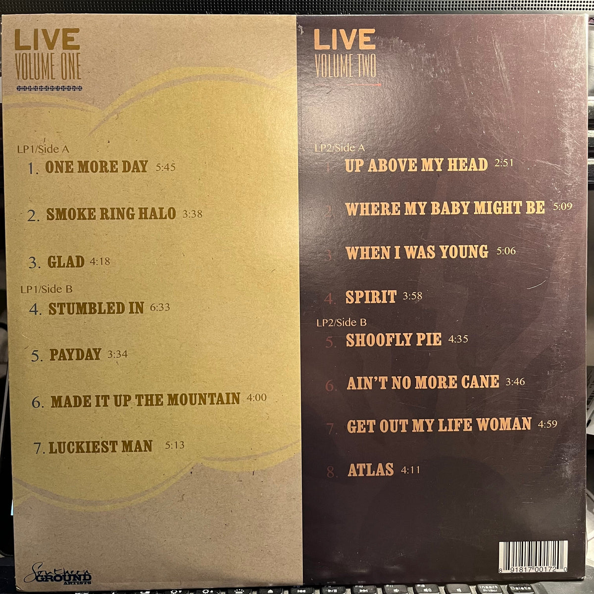 The Wood Brothers - Live Volumes 1 And 2 (2xVINYL)*SIGNED* | Near Mint (NM)-Music History