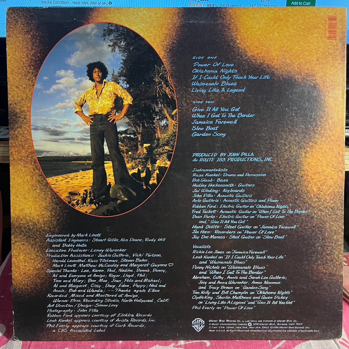 Arlo Guthrie - Power Of Love *PROMO/WINCHESTER* | Near Mint (NM) Excellent (EX)-Music History