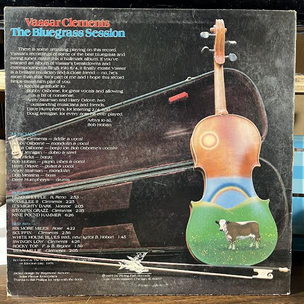 Vassar Clements - The Bluegrass Session (VINYL) | Excellent (EX)-Music History