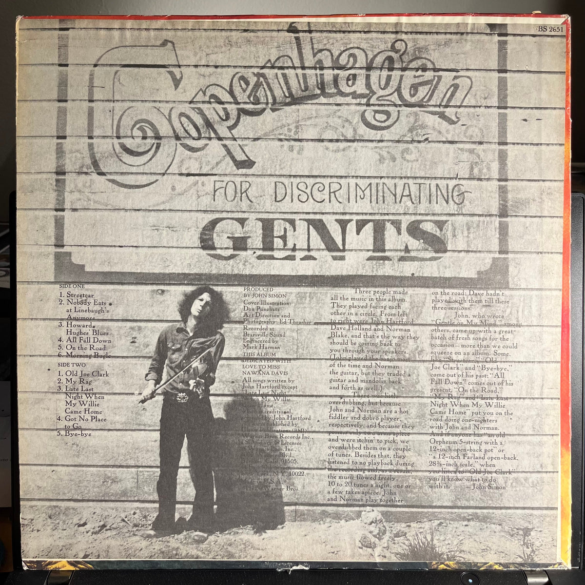 John Hartford - Morning Bugle *TERRE HAUTE* | Very Good (VG) Very Good Plus (VG+)-Music History