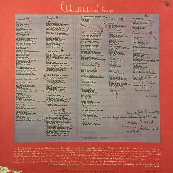 Laura Nyro - Christmas And The Beads Of Sweat *REISSUE* | Very Good (VG) Excellent (EX)-Music History