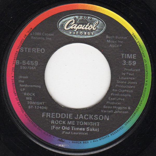 Freddie Jackson - Rock Me Tonight (For Old Times Sake) | Near Mint (NM) Near Mint (NM)-Music History