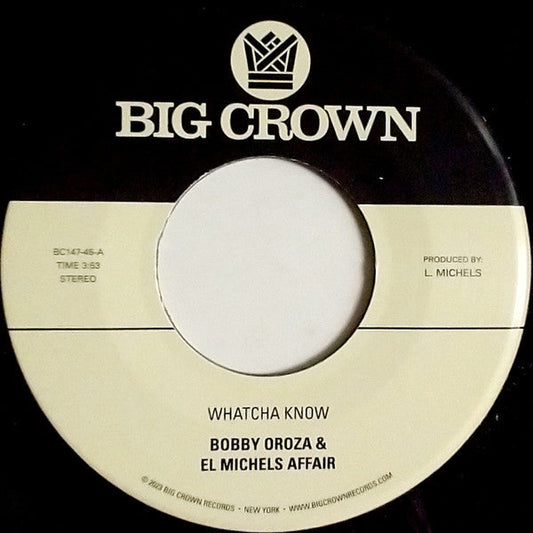 Bobby Oroza - Whatcha Know / Losing It | Mint (M) Generic-Music History