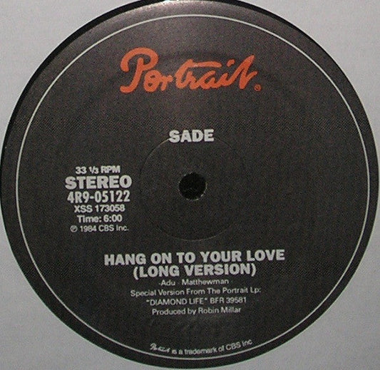Sade - Hang On To Your Love (12" Version) | Mint (M) Generic-Music History