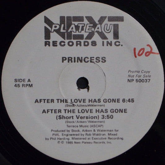 Princess - After The Love Has Gone | Mint (M) Generic-Music History