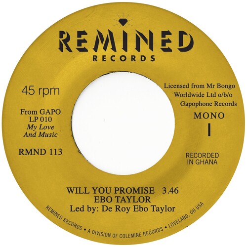 Ebo Taylor - Will You Promise / Maye Omama (7" VINYL) |-Music History