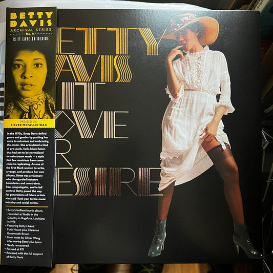 Betty Davis - Is It Love Or Desire (SILVER VINYL) | Mint (M) Mint (M)-Music History