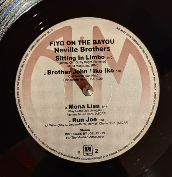 The Neville Brothers - Fiyo On The Bayou (VINYL - ITALY 2024) | Mint (M) Mint (M)-Music History