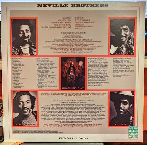 The Neville Brothers - Fiyo On The Bayou (VINYL - ITALY 2024) | Mint (M) Mint (M)-Music History