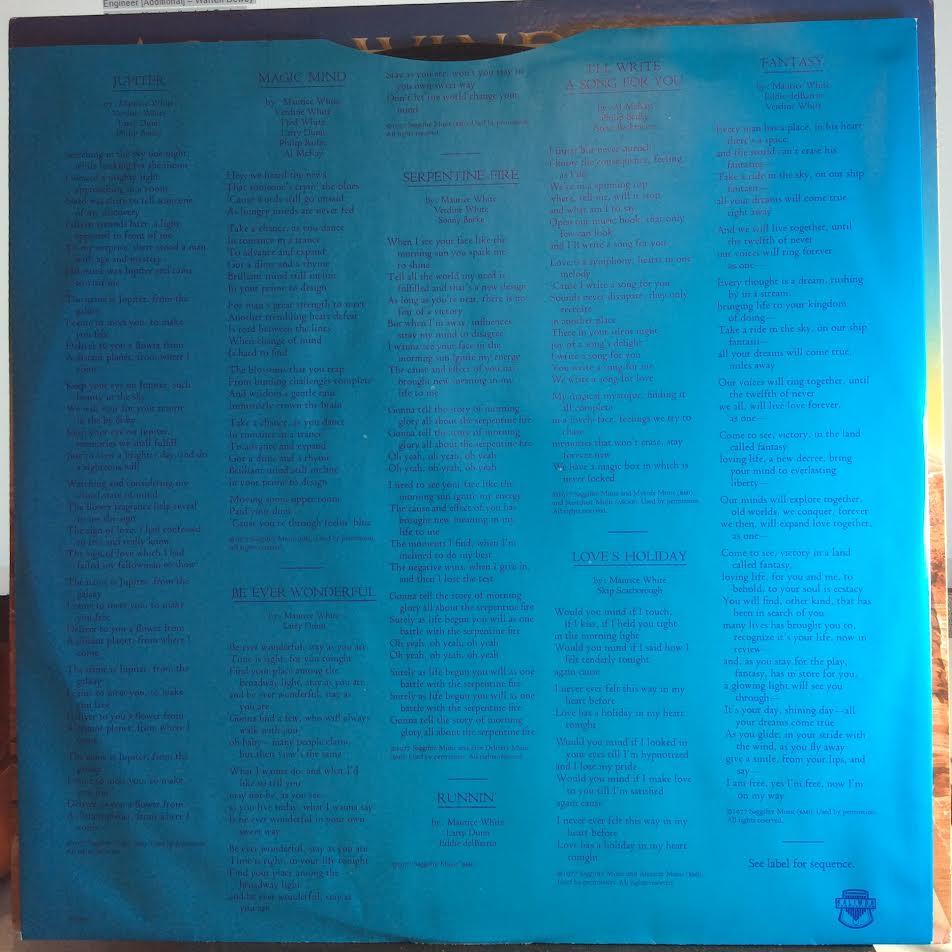 Earth, Wind & Fire - All 'N All (VINYL LP Columbia – JC 34905, Columbia – 34905) | USED Excellent (EX) Excellent (EX)-Music History