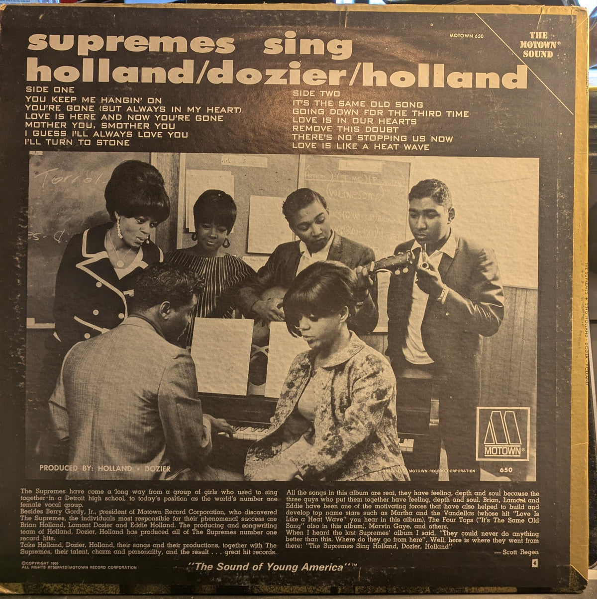 The Supremes - Supremes Sing Holland-Dozier-Holland (VINYL) | Near Mint- (NM-) Near Mint- (NM-)-Music History