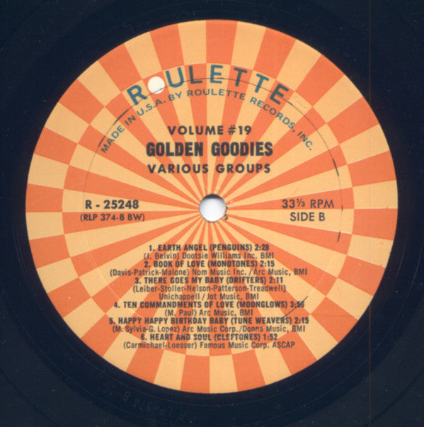 Various - Golden Goodies - Vol. 19 | Near Mint (NM) Near Mint (NM)-Music History
