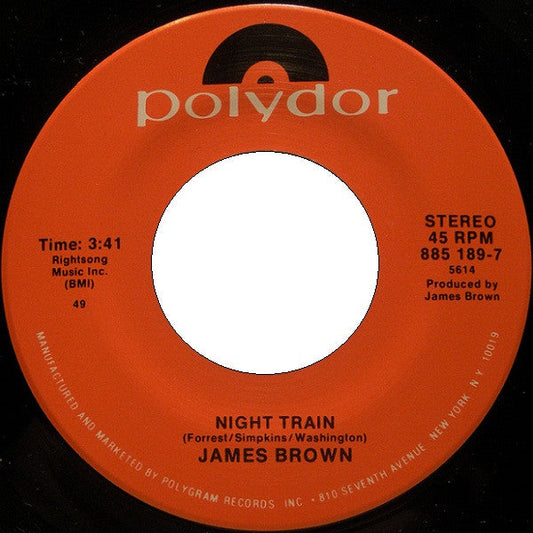 James Brown - Night Train / Papa's Got A Brand New Bag *45* | Near Mint (NM) Generic-Music History