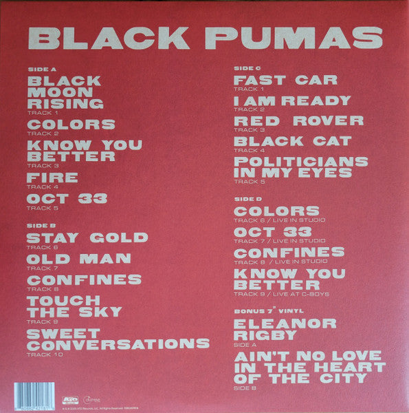 Black Pumas - Black Pumas (GALAXY COLOR 2xVINYL) | Near Mint (NM or M-)-Music History