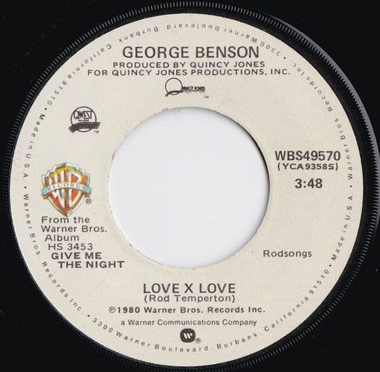 George Benson - Love X Love (7" VINYL) | Near Mint (NM) Near Mint- (NM-)-Music History