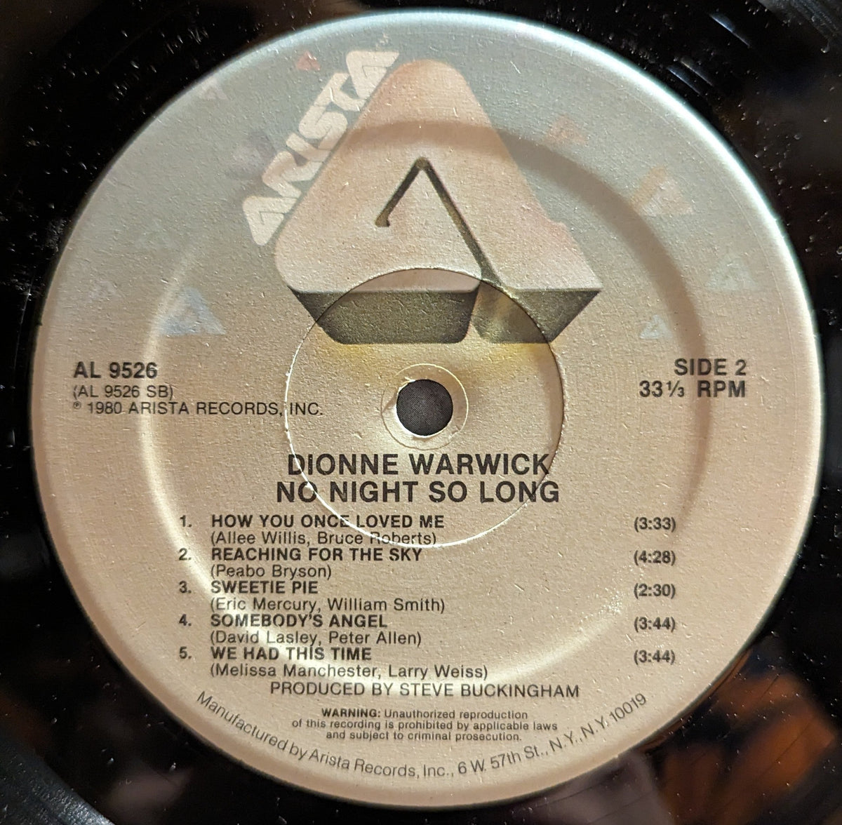 Dionne Warwick - No Night So Long *CLUB* | Near Mint (NM) Near Mint (NM)-Music History