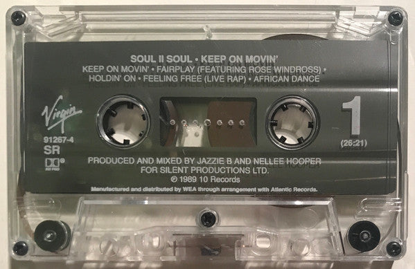 Soul II Soul - Keep On Movin' *CASSETTE* | Near Mint (NM) Near Mint (NM)-Music History