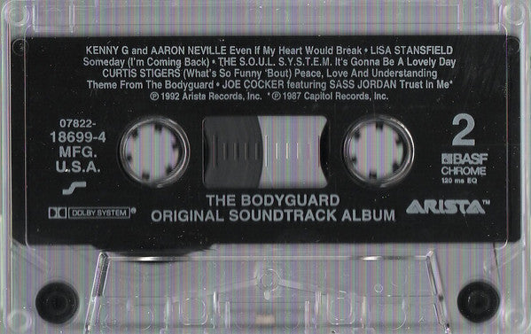 Various - The Bodyguard (Original Soundtrack Album) *CASSETTE* | Near Mint (NM) Near Mint (NM)-Music History