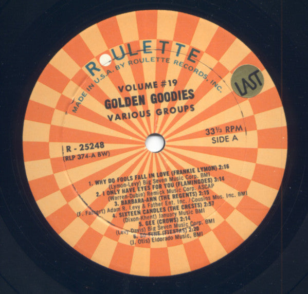 Various - Golden Goodies - Vol. 19 | Near Mint (NM) Near Mint (NM)-Music History