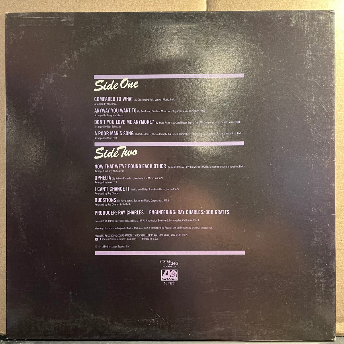Ray Charles - Brother Ray Is At It Again! *PROMO* | Near Mint (NM) Near Mint (NM)-Music History
