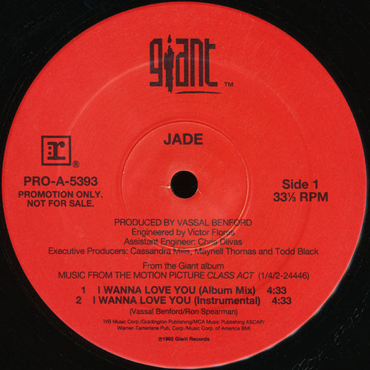 Jade (3) - I Wanna Love You (VINYL) | Near Mint (NM) Excellent+ (EX+)-Music History