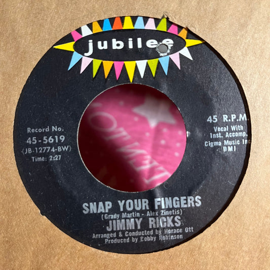 Jimmy Ricks (2) - Wigglin' And Gigglin' / Snap Your Fingers (7") | Generic-Music History