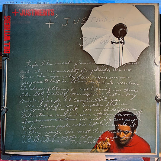 Bill Withers - +'Justments *SONIC PRESS* | Near Mint (NM) Near Mint (NM)-Music History