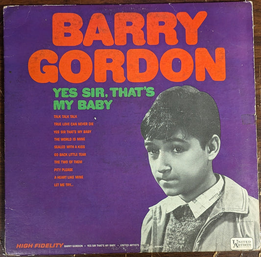Barry Gordon - Yes Sir, That's My Baby*PROMO* | Very Good (VG) Very Good (VG)-Music History