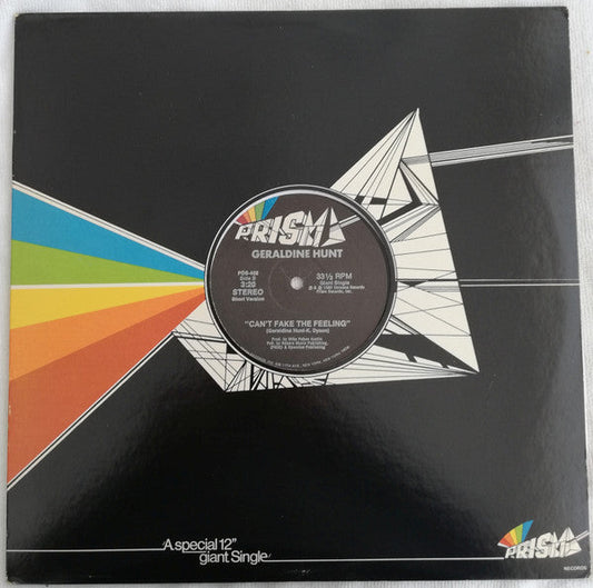 Geraldine Hunt Can't Fake The Feeling 12" Mint (M) Generic-Music History