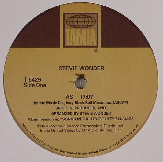 Stevie Wonder As 12" Mint (M) Generic-Music History