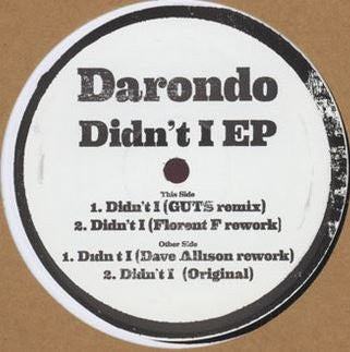 Darondo - Didn't I EP (VINYL REPRESS) | Mint (M) Generic-Music History