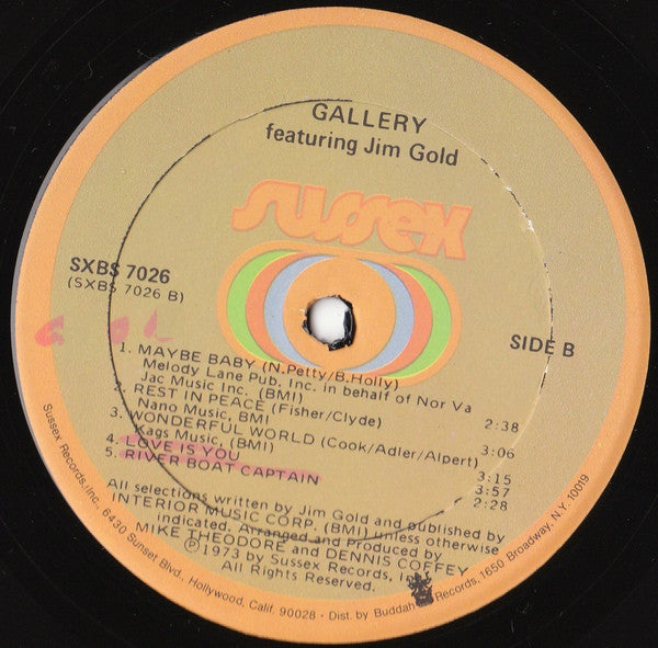 Gallery (2) Featuring Jim Gold - Gallery Featuring Jim Gold | Near Mint (NM) Near Mint (NM)-Music History