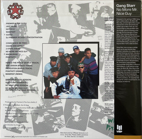 Gang Starr - No More Mr. Nice Guy | Mint (M) Mint (M)-Music History