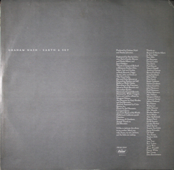 Graham Nash - Earth & Sky | Near Mint (NM) Near Mint (NM)-Music History
