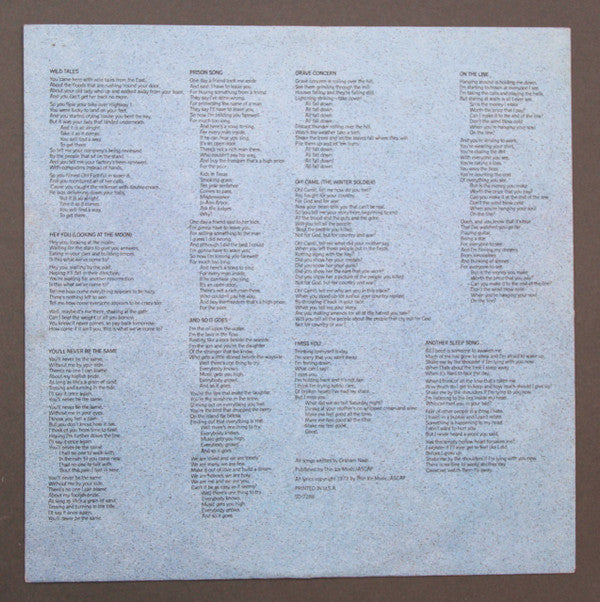 Graham Nash - Wild Tales | Near Mint (NM) Near Mint (NM)-Music History
