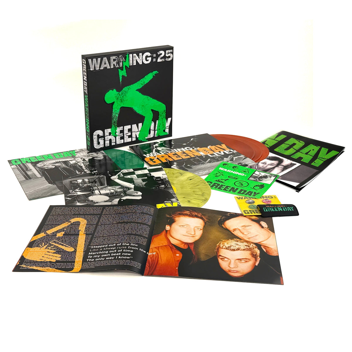 Green Day - Warning (25th Anniversary Deluxe Edition) (Green/Yellow/Orange Vinyl Box) | Mint (M) Mint (M)-Music History