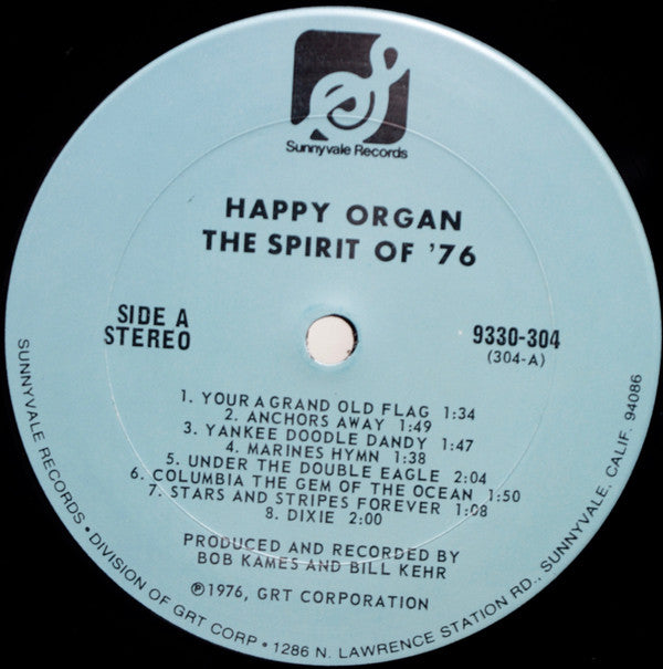 Happy Organ - The Spirit Of '76 | Near Mint (NM) Near Mint (NM)-Music History