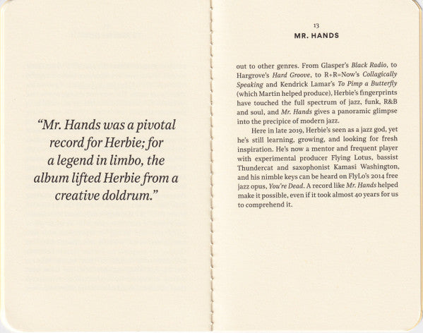 Herbie Hancock - Mr. Hands | Mint (M) Mint (M)-Music History