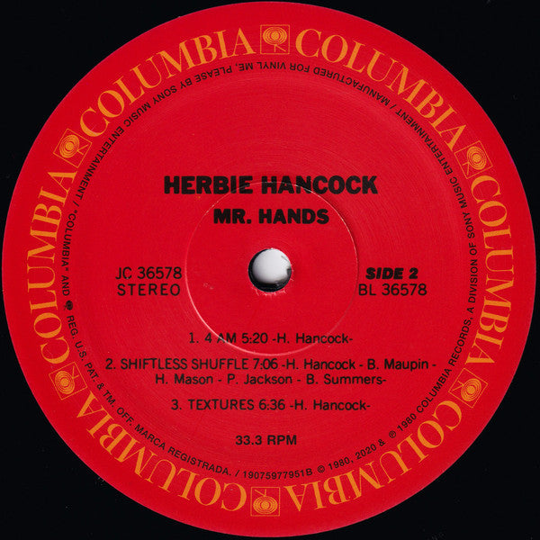 Herbie Hancock - Mr. Hands | Mint (M) Mint (M)-Music History