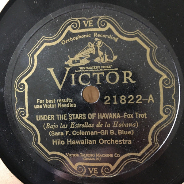 Hilo Hawaiian Orchestra - Under The Stars Of Havana / Blue Waters | Very Good (VG) Generic--Music History
